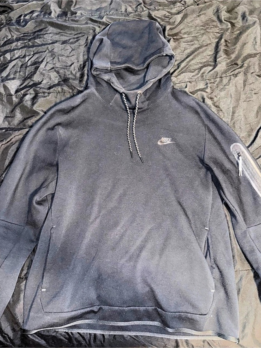 Nike Sportswear Tech Fleece Full-Zip Hoodie Black Size Large